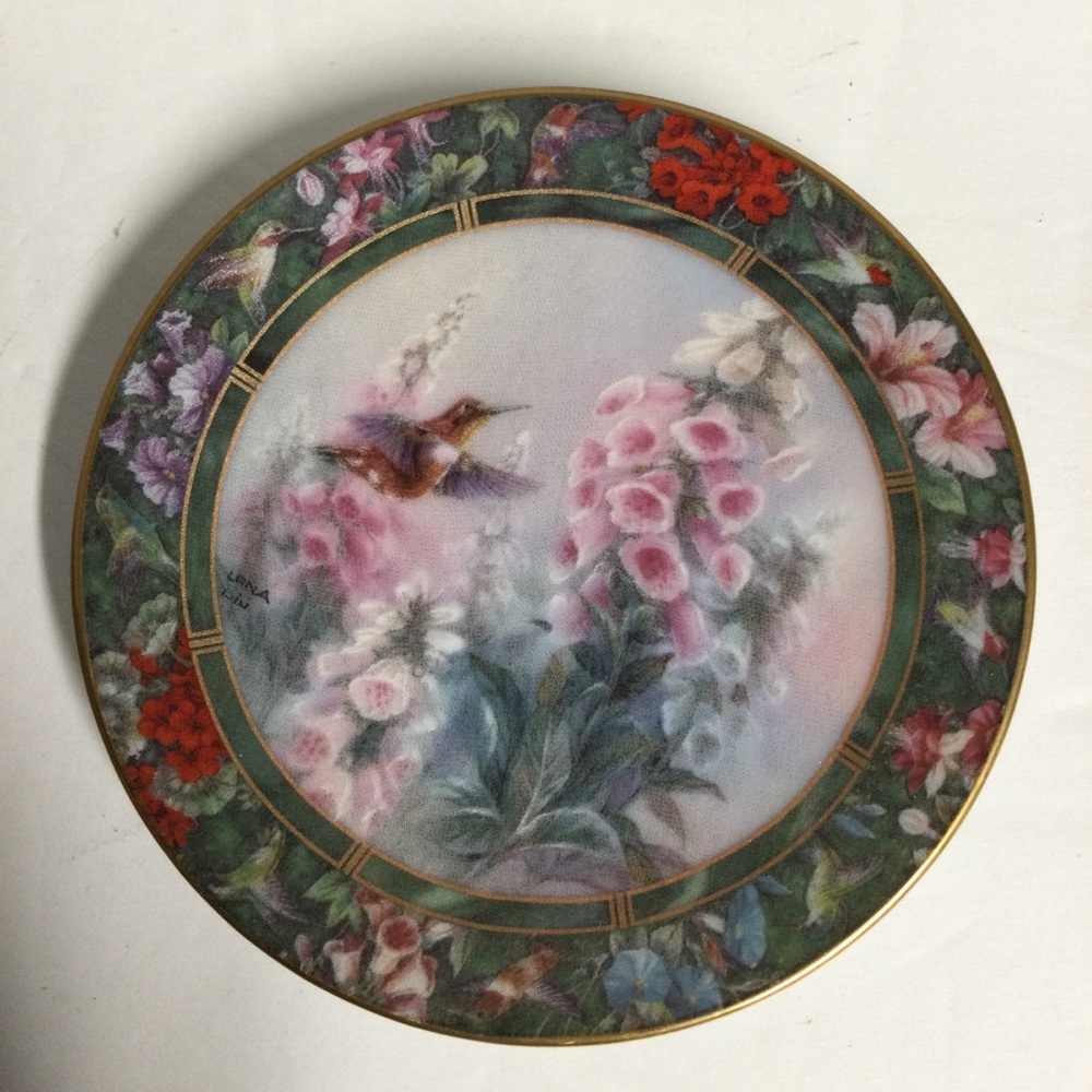 Lena Liu The Rufous Hummingbird mini-plate collection #5 Vintage